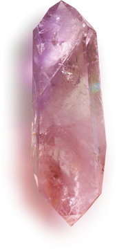 Pink Tourmaline Crystal Cutout